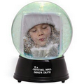 Large Light Up Color Change LED Snow Globe - Black